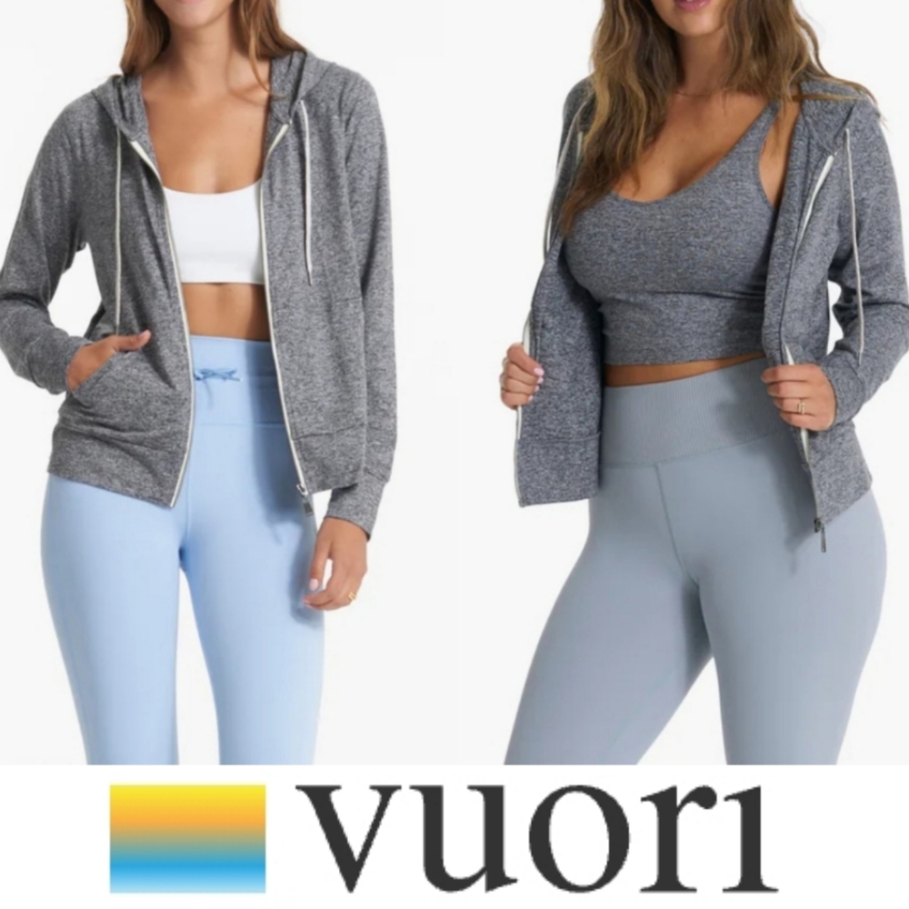 Vuori Halo Performance Hoodie Zip-up Sweatshirt Jacket NWT Pockets Athletic Yoga